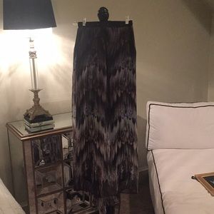 Long skirt with pants attached